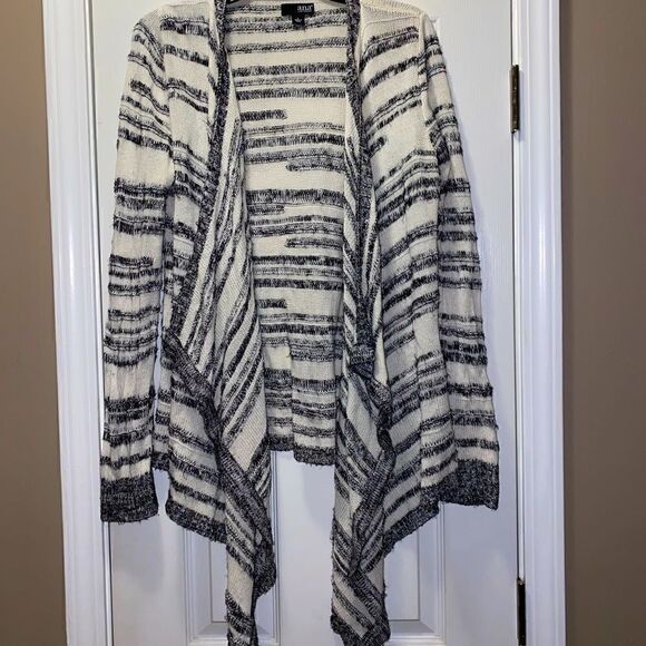 Women’s Large a.n.a black & white cardigan - Picture 2 of 5